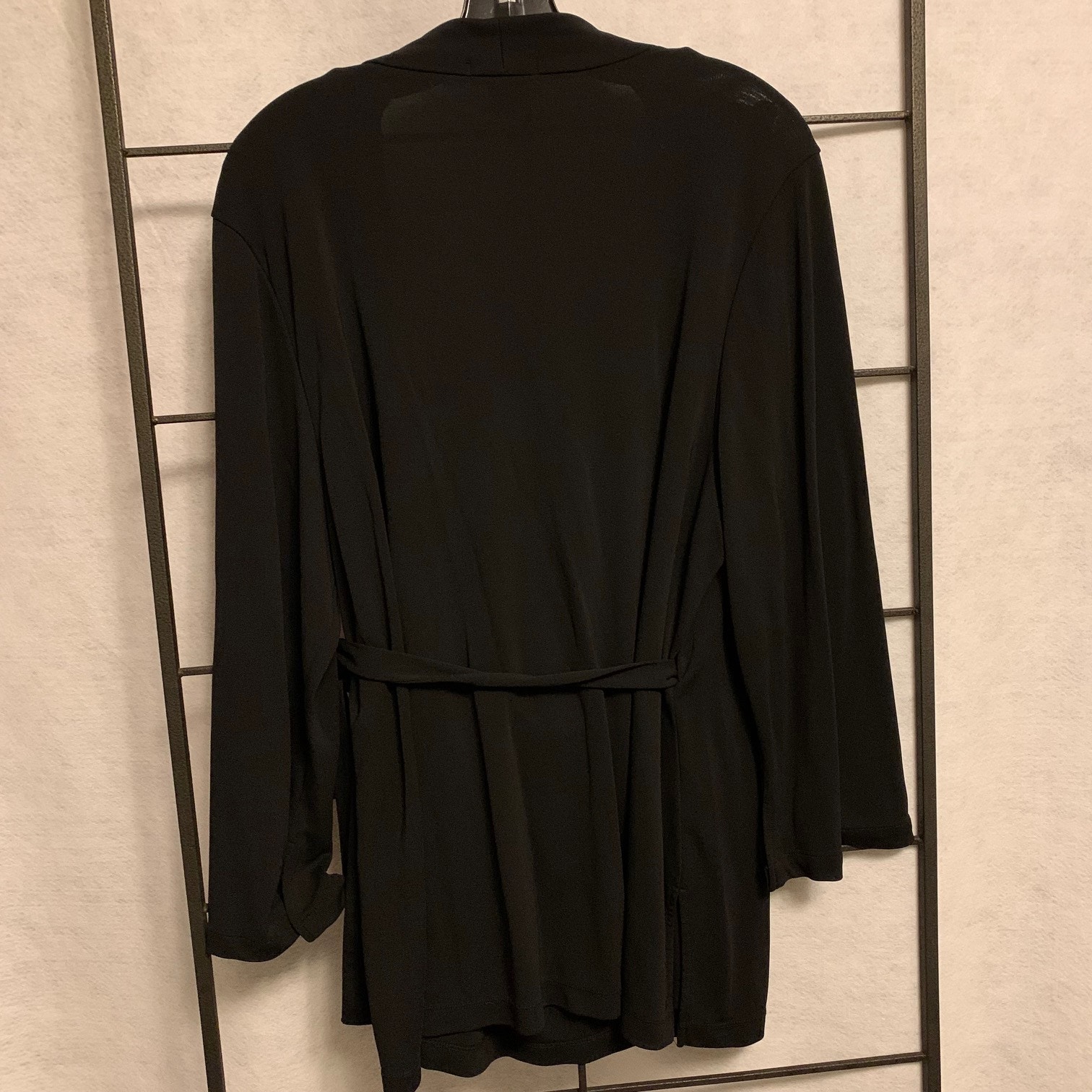 Emme True Wrap Blouse Plus Size 1 Black — image 6 of 8